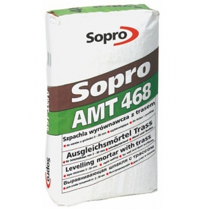 Шпатлевка цементная быстротвердеющая тонкослойная серая Sopro AMT 468, 25 кг