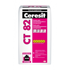 Клей для теплоизоляционных материалов Ceresit CТ 82, 25кг