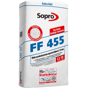Клей для плитки эластичный белый Sopro FF (455), 25 кг