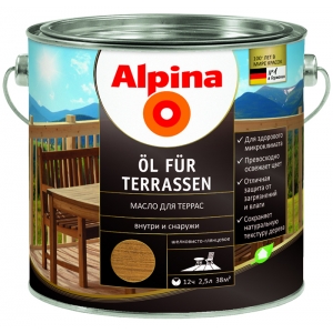 Масло для террас Alpina ?l f?r Terrassen, прозрачный, 0,75л