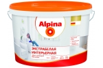 Краска дисперсионная Alpina Экстрабелая интерьерная, белая, 10л